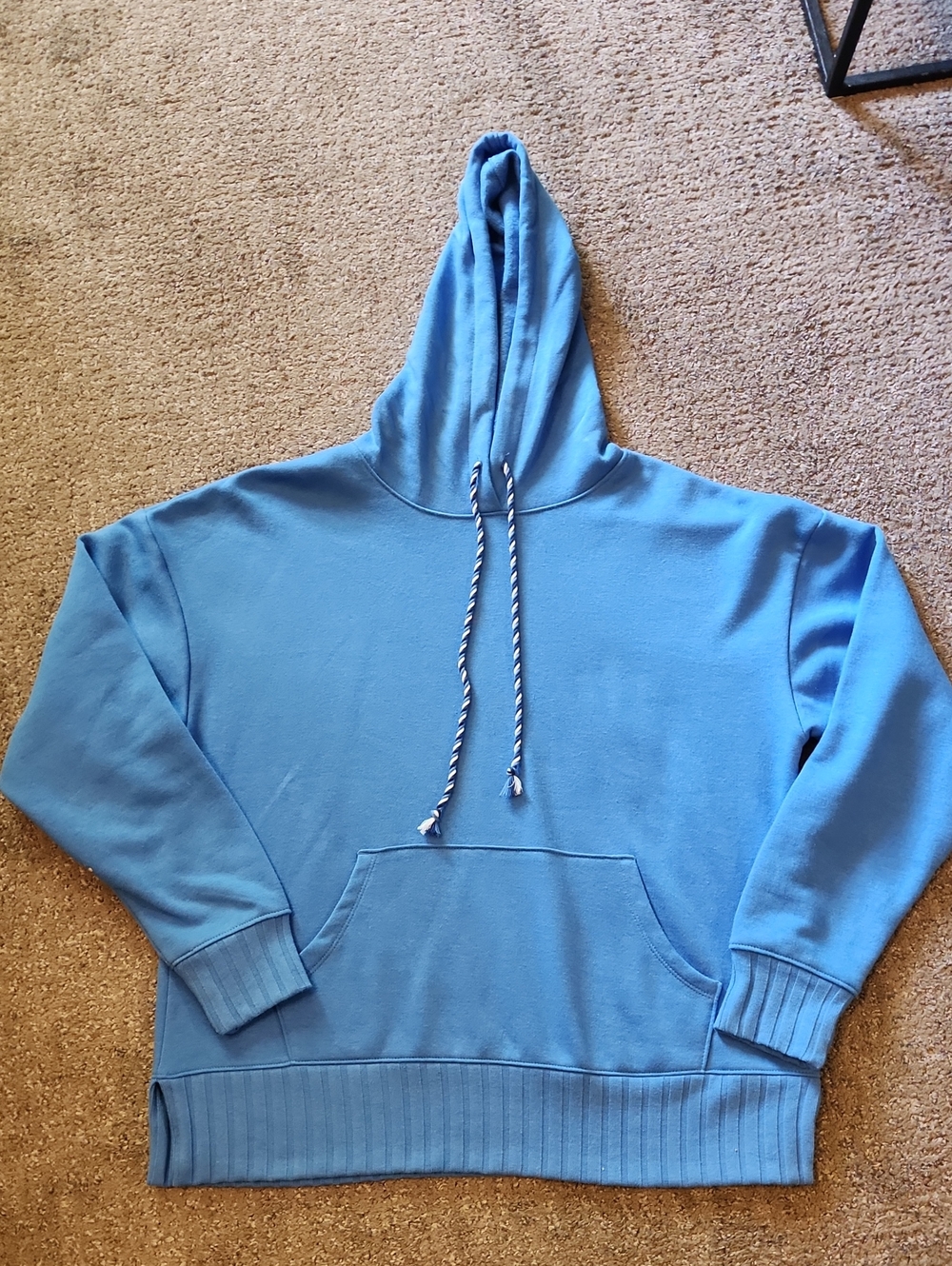 Sonoma Blue Womens Pullover Hoodie Sweatshirt